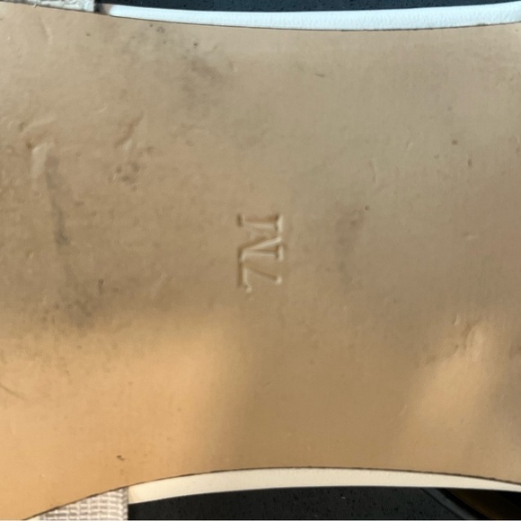 Talbots sz 7 Keri bow white vachetta leather strappy bow sandals - Picture 11 of 15